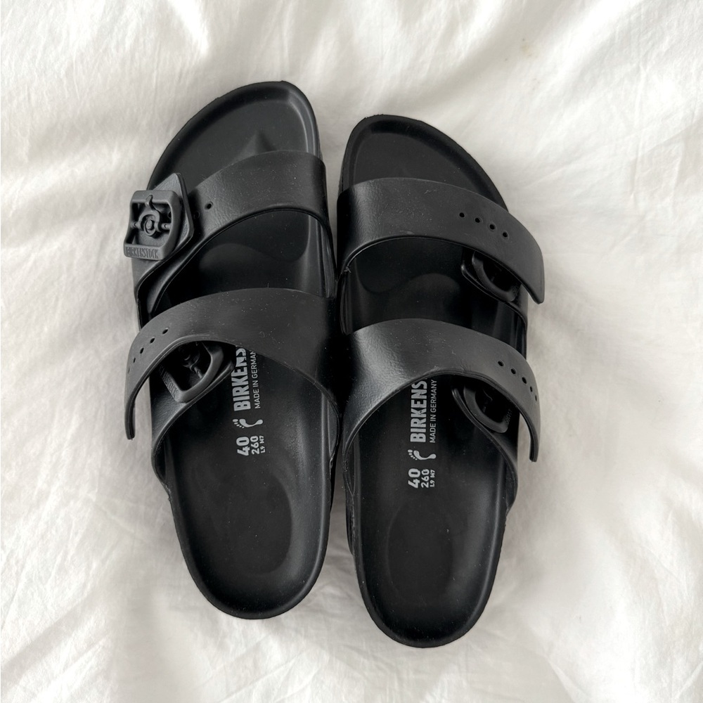 Birkenstock EVA Arizona black never worn size 40 w9